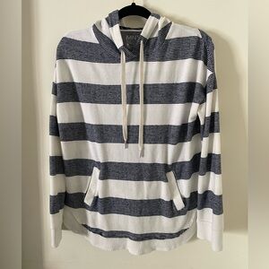 MNY Beachy Striped Navy & White Hoodie